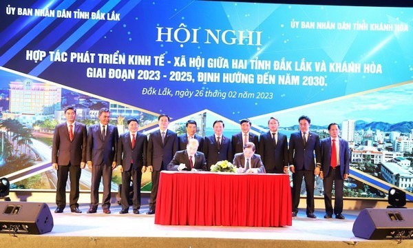 Hợp tác phát triển kinh tế - xã hội giữa 2 tỉnh Khánh Hòa và Đắk Lắk giai đoạn 2023 - 2025, định hướng đến năm 2030. 